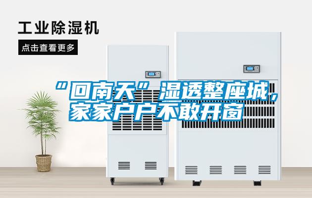 “回南天”濕透整座城，家家戶戶不敢開(kāi)窗