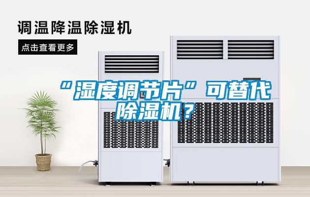 “濕度調節片”可替代除濕機？