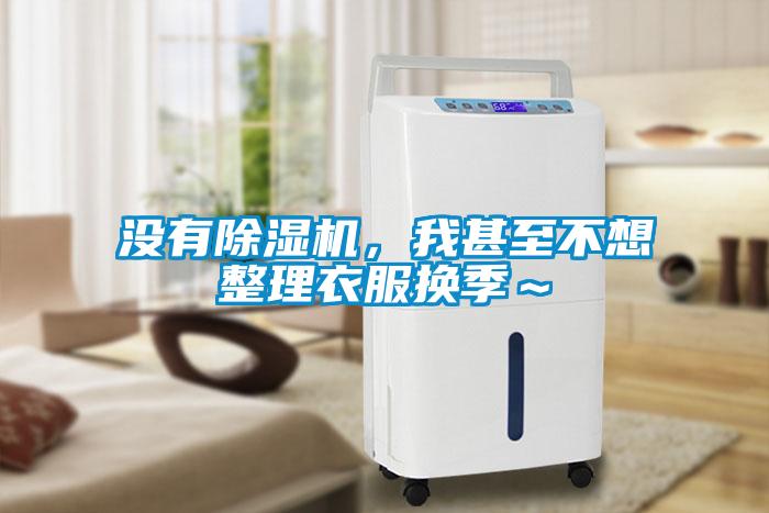 沒有除濕機，我甚至不想整理衣服換季～