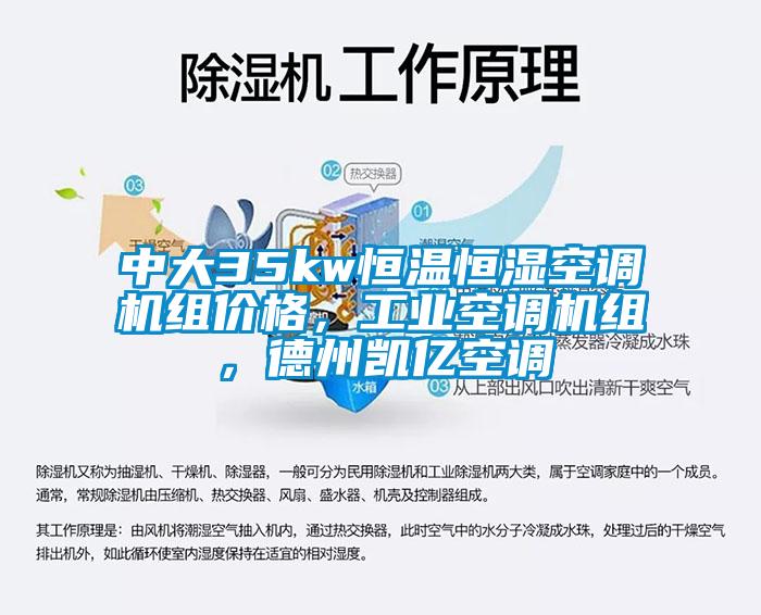 中大35kw恒溫恒濕空調機組價格，工業空調機組，德州凱億空調