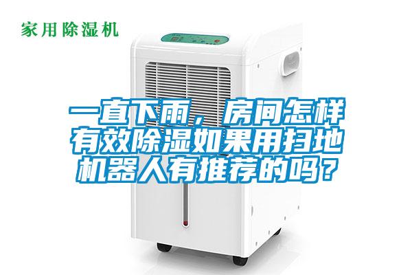 一直下雨，房間怎樣有效除濕如果用掃地機器人有推薦的嗎？