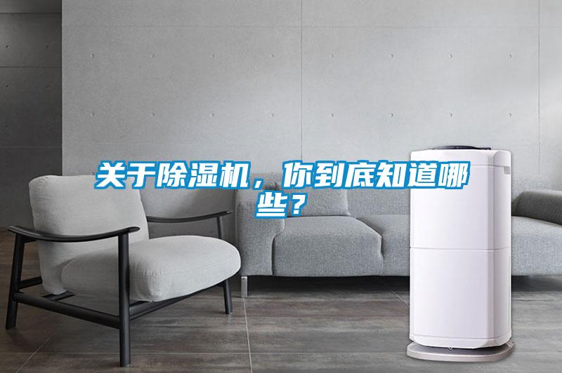 關(guān)于除濕機，你到底知道哪些？