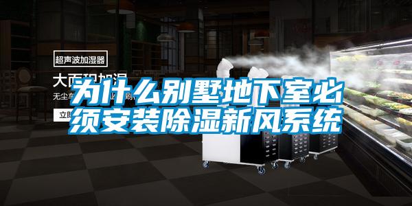 為什么別墅地下室必須安裝除濕新風系統