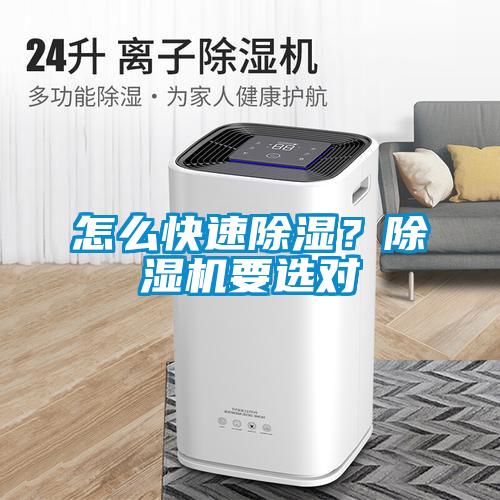 怎么快速除濕？除濕機(jī)要選對