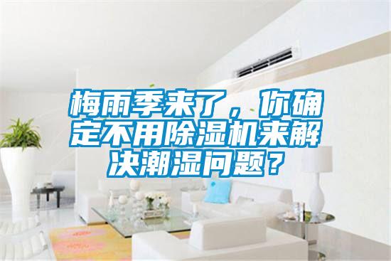 梅雨季來了，你確定不用除濕機來解決潮濕問題？