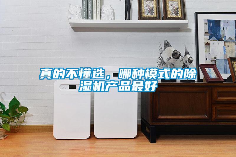 真的不懂選，哪種模式的除濕機產品最好