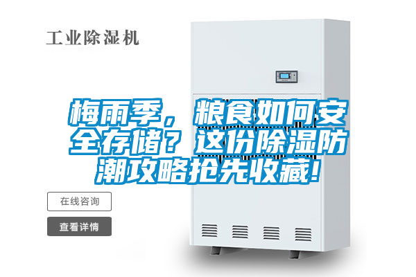 梅雨季，糧食如何安全存儲？這份除濕防潮攻略搶先收藏!