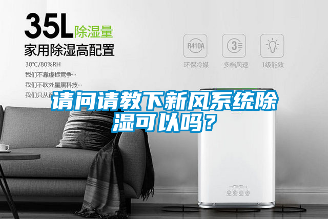 請問請教下新風系統除濕可以嗎？