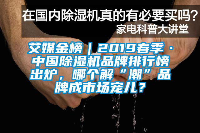 艾媒金榜｜2019春季·中國除濕機品牌排行榜出爐，哪個解“潮”品牌成市場寵兒？