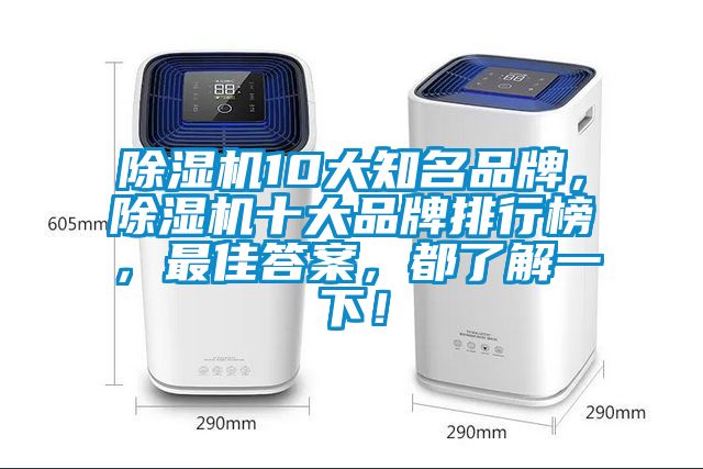 除濕機10大知名品牌，除濕機十大品牌排行榜，最佳答案，都了解一下！