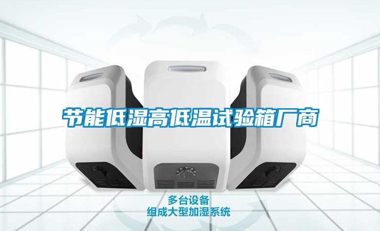 節(jié)能低濕高低溫試驗箱廠商